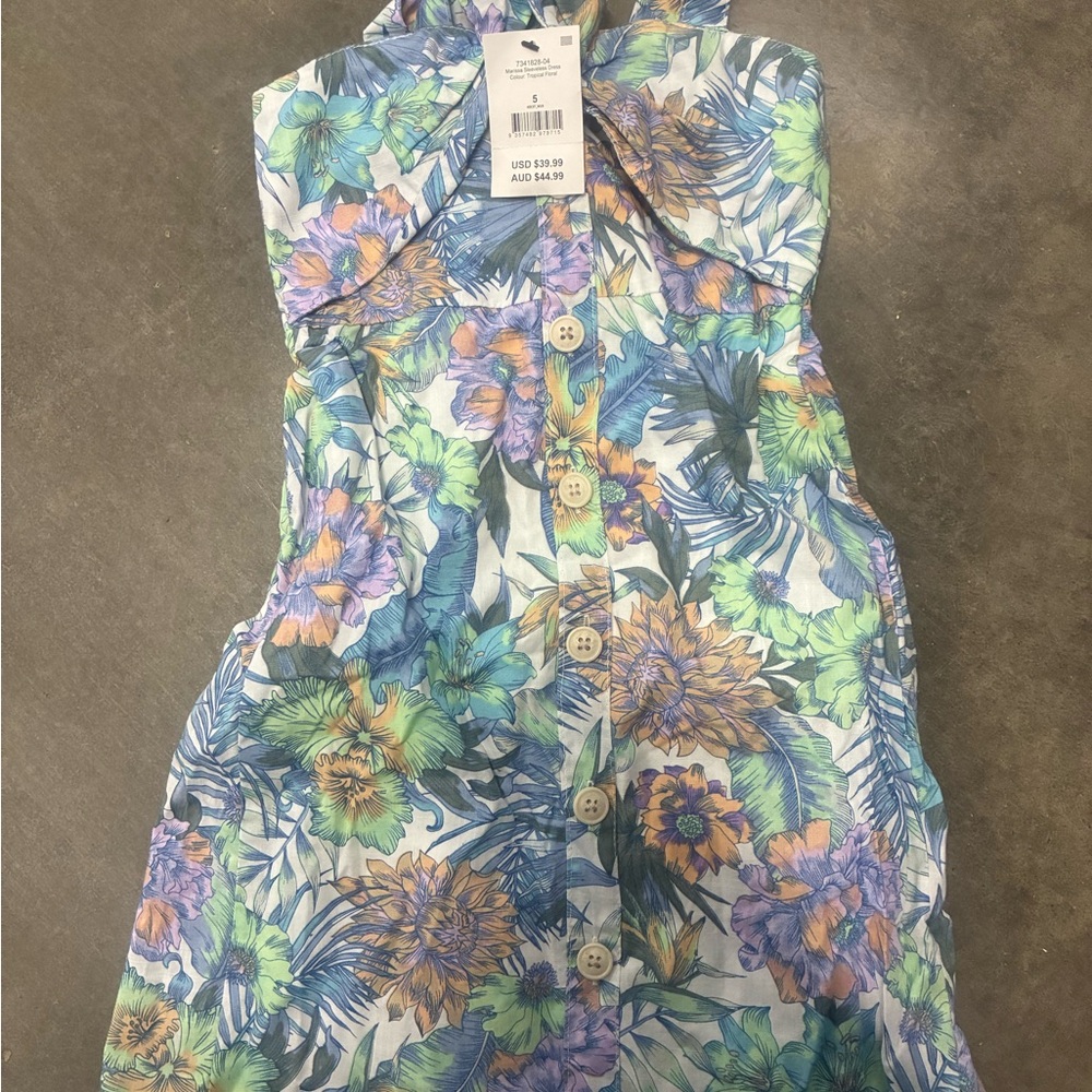 Floral Button-Up Dress